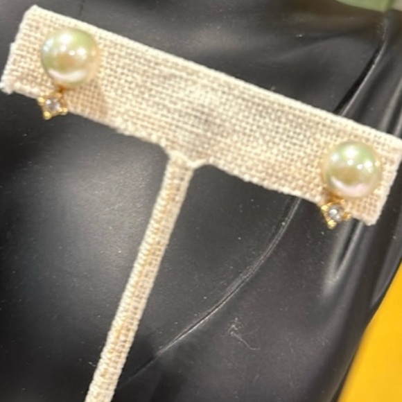 Dior Vintage Pear and Stud Gold Tone Clip On Earrings - Picture 2 of 7